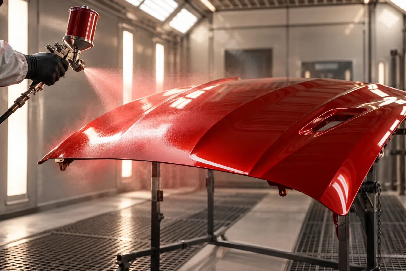 Фарбування авто та мікроавтобусів — 3D-ілюстрація
